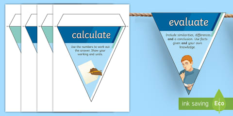Command Words Poster Pack for Exam Preparation