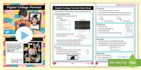 Transition Activity: KS1 Self-Portrait Digital Collage Activity Pack