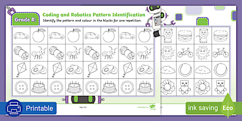 Grade R Coding and Robotics Term 1 - Coding - Pattern Recognition ...