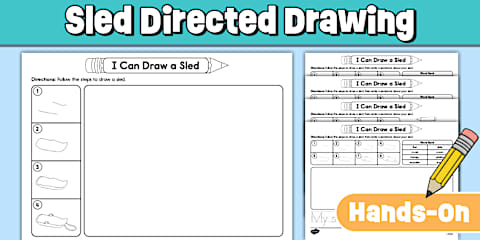 Bunny Directed Drawing | Printable Draw and Write Worksheets