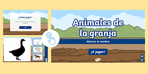 PowerPoint de vocabulario - animales de la granja
