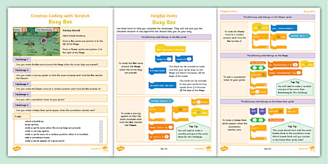 Busy City Scratch Worksheet