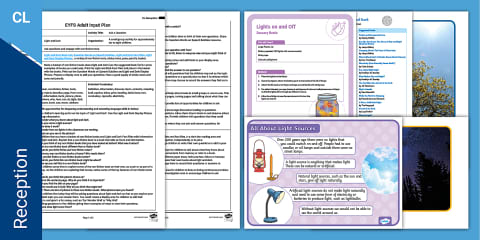EYFS Light and Dark Activity Planning and Continuous Provision Ideas ...
