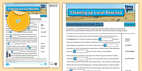 C1 Advanced (CAE) - Reading and Use of English - Practice Sheet - Part ...