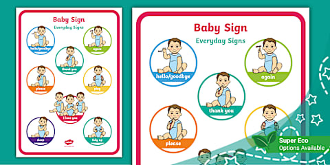 Baby Sign Poster: I Love You