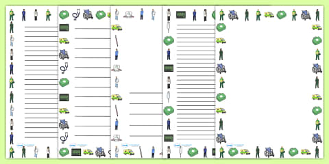 Fire Engine Page Border Pack