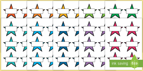 Editable Star Labels