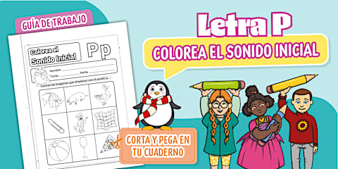 Guía de Trabajo: Lee, Traza y Escribe la Letra P