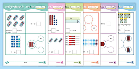 Year 1 Autumn 1 Daily Arithmetic Practice Pack