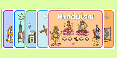 Major World Religions Display Posters