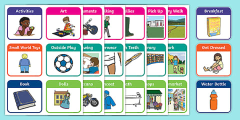 Home Time Routine Visual Visual Timetable for Home