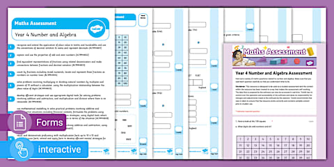 Year 3 Number and Algebra Assessment