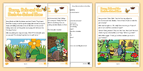 Grade 2 English The Tortoise and The Hare Comprehension Card (CAPS Aligned)