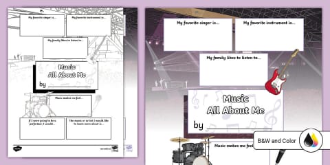 Musical Instruments Cut and Paste Worksheet