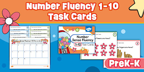 Dominoes Counting 1-10 Math Game for PreK-K