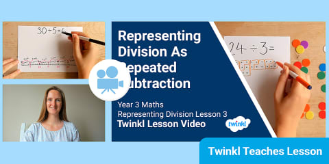 Repeated Subtraction Strategy for Division PowerPoint