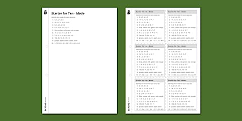 Mode Matching Activity