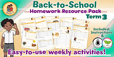 Grade 3 Phonics - Term 1 - Homework - Resource Pack (CAPS Aligned)