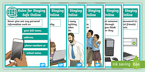 EYFS Internet Safety Rule Display Poster