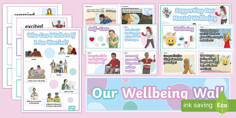 Wildflower Botanical Themed Wellbeing Wall Display Banner