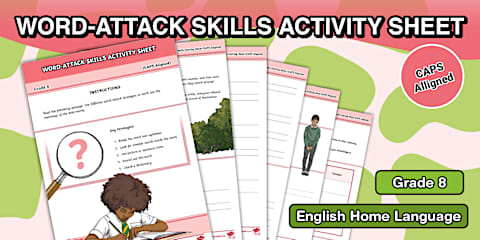 Grade 8 / Grade 9 - English - Spelling - Activity Sheets (CAPS Aligned)