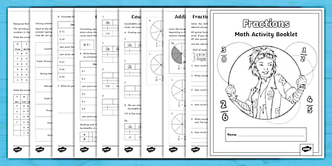 Third Grade Fractions Secret Code Puzzles