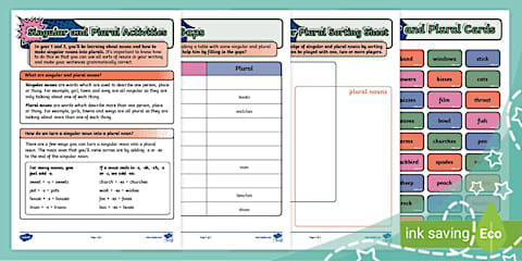 Using the Suffixes -s and -es (Ages 5 - 6)