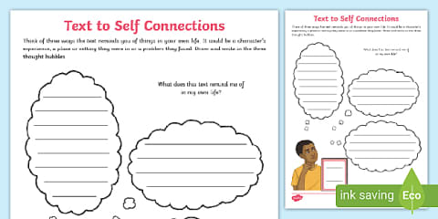 Making Connections - Text to Self Worksheet