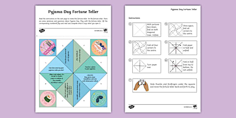 Design a Pyjama Party Worksheet