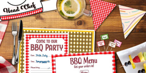 Editable BBQ Menu Template