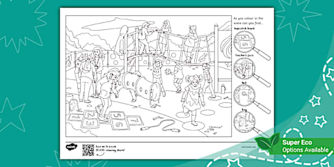 Originals First Words Picture and Word Colouring Pages: Park