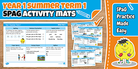 Year 2 Summer Term 1 SPaG Activity Mats