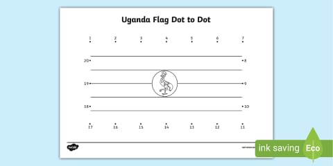 Uganda Flag Colouring