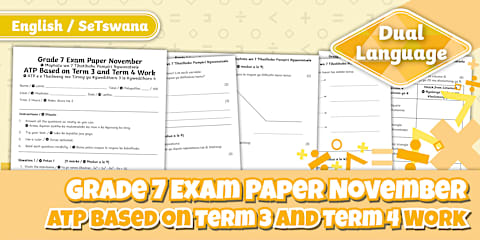 Grade 7 Maths Term 4 Exam Papers-Sepedi/English