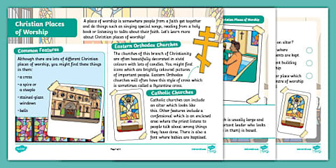 KS1 Christianity Fact File and Quick Quiz