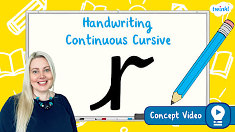 The Letter 'n' | Continuous Cursive Handwriting Concept Video