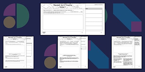 Macbeth Act 2 Scene 2 Timeline Activity Sheet