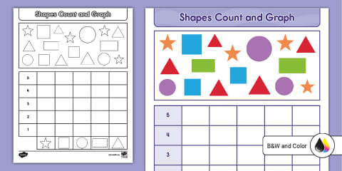 Preschool: Shapes: Cut and Paste Activity