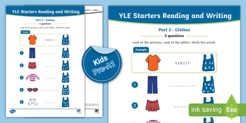 YLE Starters - Prep Lesson (Clothes) [Pre-A1]
