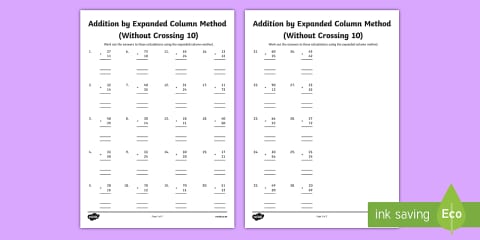 3-digit Vertical Algorithm Addition Worksheet