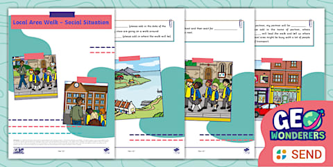 Geo Wonderers SEND KS1 The UK Pictorial Word Mat Lesson One
