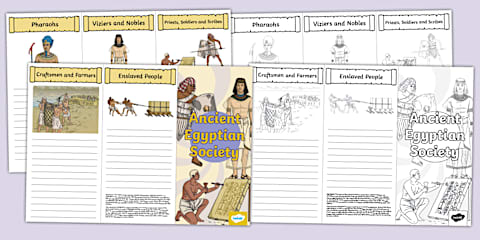 Social Structure in Ancient Egypt Fact File Template