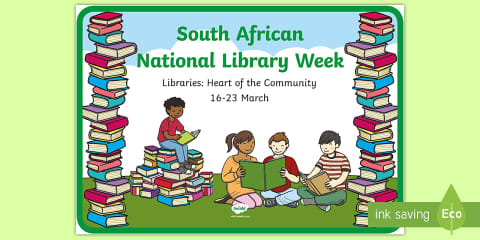 Let's Doodle! National Library Week Coloring Sheets