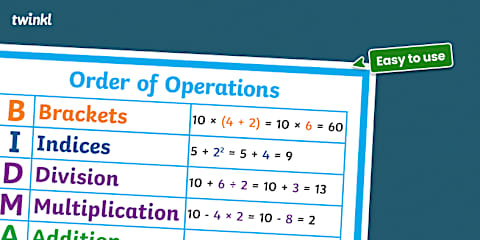 Order of Operations BODMAS BIDMAS Examples Teaching Pack