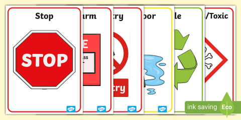 Stop Sign Lesson Stop Visual Support Cards