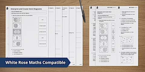 Set Notation and Venn Diagrams Worksheet