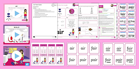'ear' Phonics Lesson Pack - Level 3 Week 9 Lesson 1