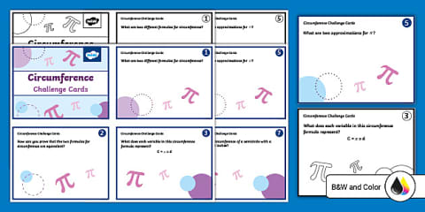 Grade 5 Math Equation Challenge Seventh Grade Area and Circumference of a Circle Missing Trophy Math ...
