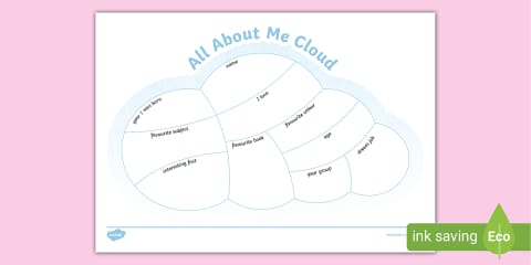 All About Me Writing Activity Sheet