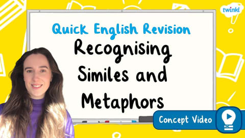 Differences between Metaphors and Similes Display Poster